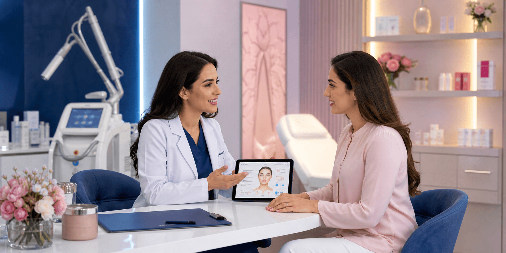 Cosmetic dermatology consultation